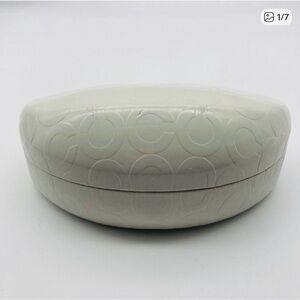Coach Clamshell Logo Sunglasses White Case